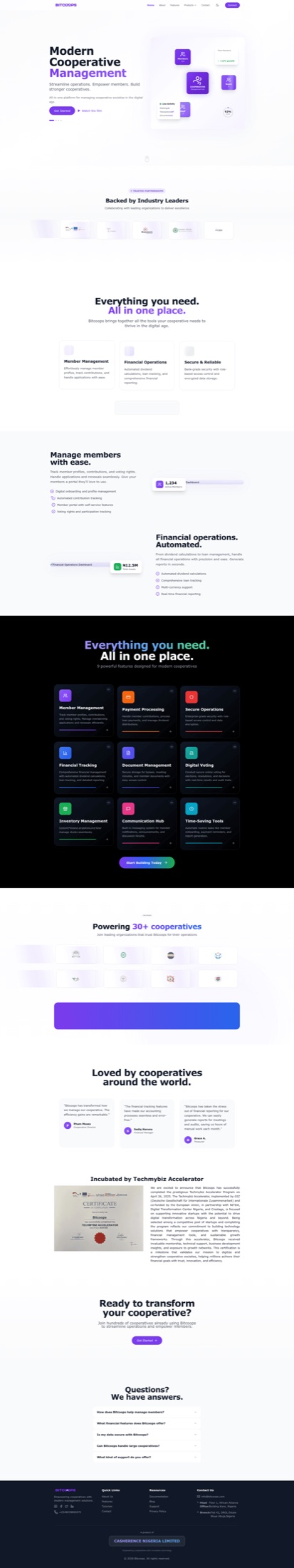 example screenshot of work Bitcoops
