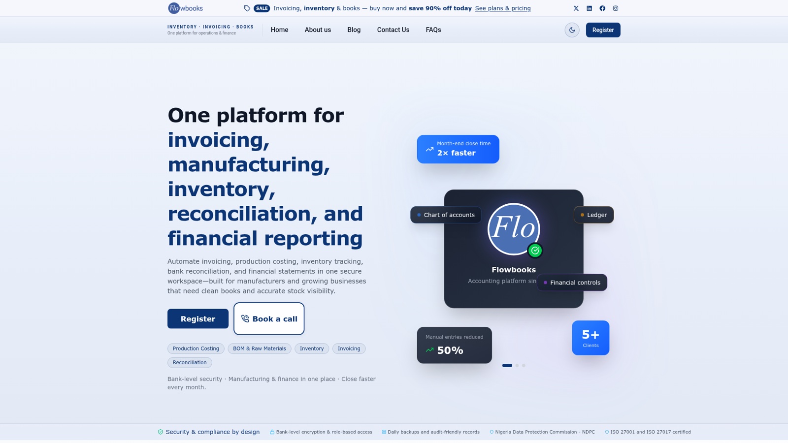 Flowbooks screenshot