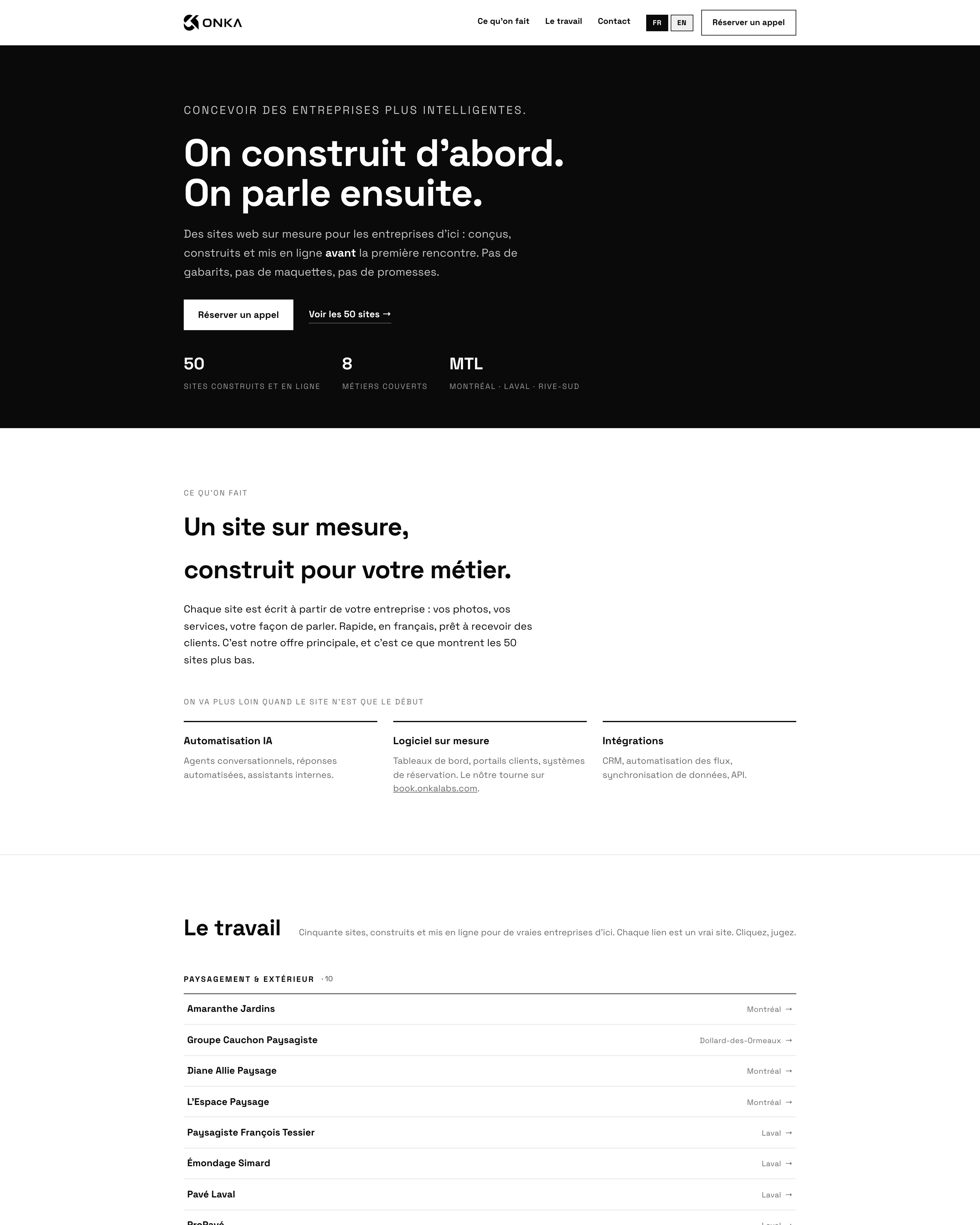 example screenshot of work ONKA